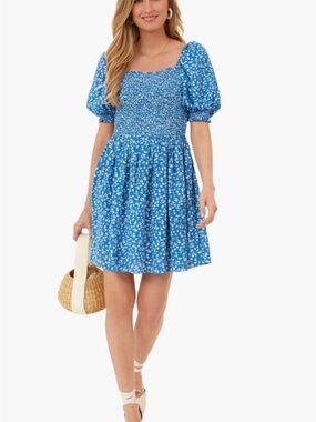 NWT TUCKERNUCK HYACINTH HOUSE NWT BLUE DITSY FLORAL PAI DRESS
